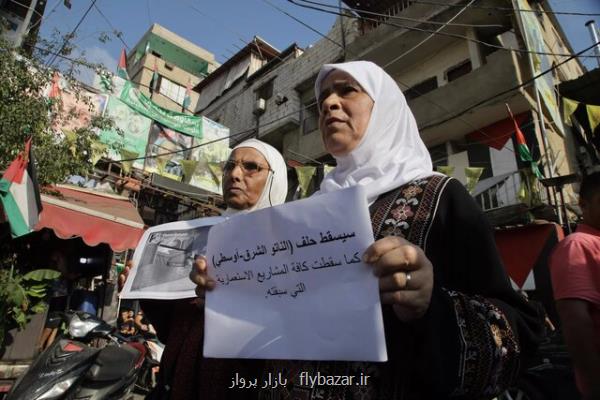 تظاهرات در لبنان درمحکومیت سفر بایدن به فلسطین