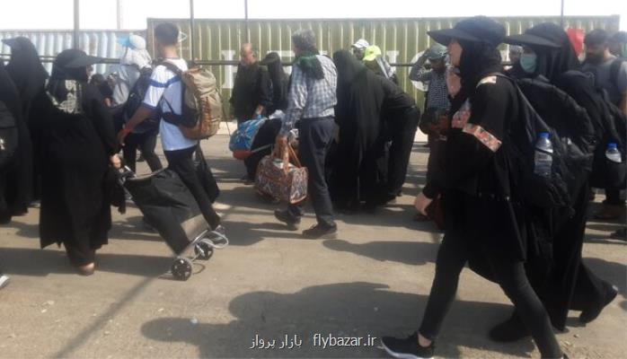 تردد زائرین اربعین از مرز مهران از ۲ میلیون گذشت