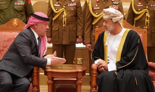 پادشاه اردن با سلطان عمان دیدار کرد
