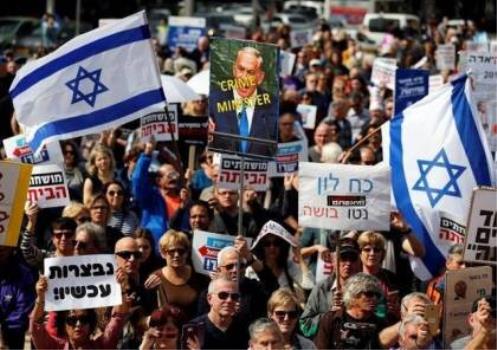 تظاهرات مقابل نتانیاهو برای بیست و دومین هفته متوالی