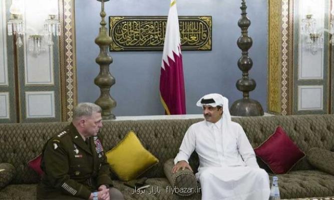 امیر قطر با رئیس ستاد مشترك ارتش آمریكا همكاری استراتژیك را بررسی كرد