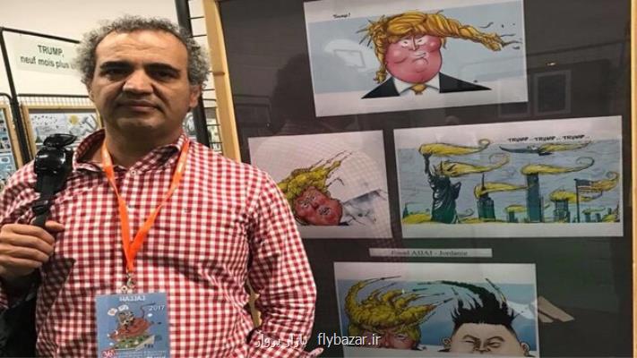بازداشت كاریكاتوریست اردنی به خاطر ترسیم كاریكاتوری از بن زاید